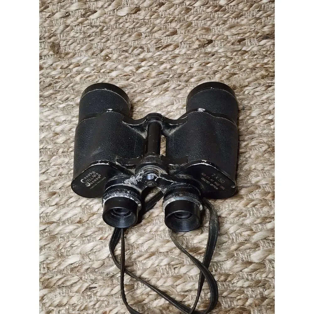 Vintage Stellar Famous Precision 7X50 Binoculars Coated Optics